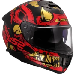 Casco Integrale Ls2 FF808 Stream II Drako Nero Rosso
