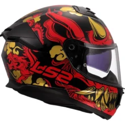 Casco Integrale Ls2 FF808 Stream II Drako Nero Rosso