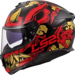 Casco Integrale Ls2 FF808 Stream II Drako Nero Rosso