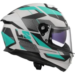 Casco Integrale Ls2 FF808 Stream II Road Cyan Grigio Chiaro