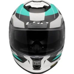Casco Integrale Ls2 FF808 Stream II Road Cyan Grigio Chiaro
