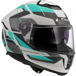 Casco Integrale Ls2 FF808 Stream II Road Cyan Grigio Chiaro