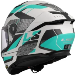 Casco Integrale Ls2 FF808 Stream II Road Cyan Grigio Chiaro