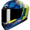Casco Integrale Ls2 FF805 Thunder Carbon Gas Blu H-V Giallo