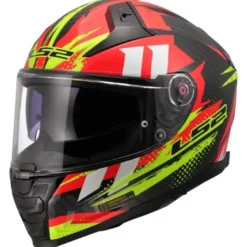Casco Integrale Ls2 FF811 Vector II Carbon Tantic Rosso H-V Giallo