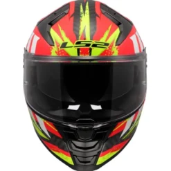 Casco Integrale Ls2 FF811 Vector II Carbon Tantic Rosso H-V Giallo