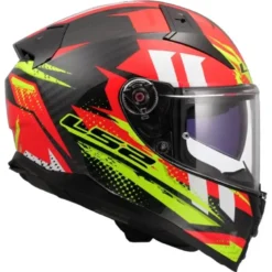 Casco Integrale Ls2 FF811 Vector II Carbon Tantic Rosso H-V Giallo