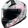 Casco Integrale Ls2 FF811 Vector II Darflo Bianco Rosa