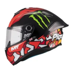 Casco Integrale Mt Helmets Ff106B Targo S B5 Piqueras Lucido