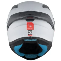 Casco Integrale Mt Helmets  Ff106B Targo S Solid A12 Lucido Grigio
