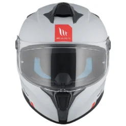 Casco Integrale Mt Helmets  Ff106B Targo S Solid A12 Lucido Grigio