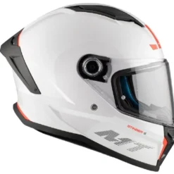 Casco Integrale Mt Helmets Ff126 Stinger 2 A0 Solid Perla Lucido Bianco