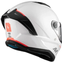 Casco Integrale Mt Helmets Ff126 Stinger 2 A0 Solid Perla Lucido Bianco