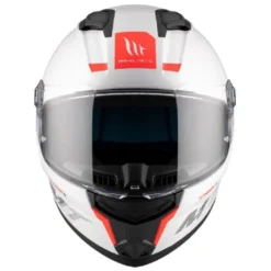 Casco Integrale Mt Helmets Ff126 Stinger 2 A0 Solid Perla Lucido Bianco