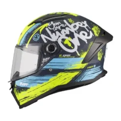 Casco Integrale Mt Helmets Ff126 Stinger 2 C3 Rocket Giallo Nero Opaco