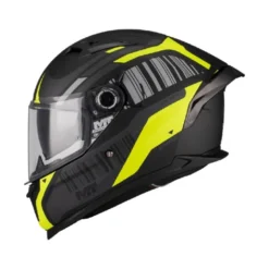Casco Integrale Mt Helmets Ff128Sv Braker Sv B13 Cockpit Nero Grigio Giallo Opaco