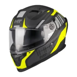 Casco Integrale Mt Helmets Ff128Sv Braker Sv B13 Cockpit Nero Grigio Giallo Opaco