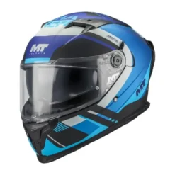 Casco Integrale Mt Helmets Ff128Sv Braker Sv B7 Inception Grigio Nero Blu Viola Opaco