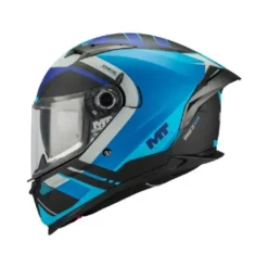 Casco Integrale Mt Helmets Ff128Sv Braker Sv B7 Inception Grigio Nero Blu Viola Opaco