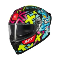 Casco Integrale Mt Helmets  Ff128Sv Braker Sv Crazy Teddy B7 Lucido