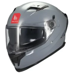 Casco Integrale Mt Helmets  Ff128Sv Braker Sv Solid A12 Lucido Grigio