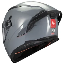Casco Integrale Mt Helmets  Ff128Sv Braker Sv Solid A12 Lucido Grigio
