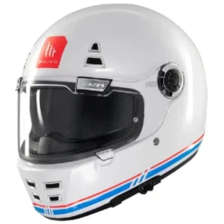 Casco Integrale Mt Helmets Ff119Sv Jarama Sv A7 Solid Lucido Bianco