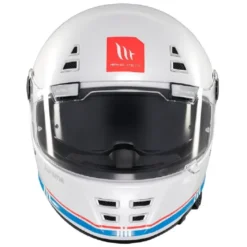 Casco Integrale Mt Helmets Ff119Sv Jarama Sv A7 Solid Lucido Bianco