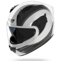 Casco Integrale Nolan N60-6 Bifase 349 Bianco Nero Lucido