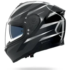 Casco Integrale Nolan N80-8 Fervo 356 Nero Antracite Argento Lucido