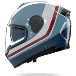 Casco Integrale Nolan N80-8 Incline 352 Blu Grigio Blu Profondo Bianco Rosso Lucido