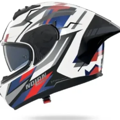 Casco Integrale Nolan N60-6 Sport Corsa 355 Bianco Blu Rosso
