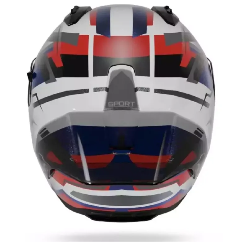 Casco Integrale Nolan N60-6 Sport Corsa 355 Bianco Blu Rosso