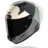 Casco Integrale Nolan X-804 RS Blocco 370 Carbonio Verde Grigio Antracite Avorio
