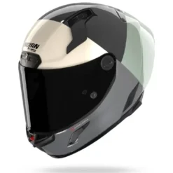 Casco Integrale Nolan X-804 RS Blocco 370 Carbonio Verde Grigio Antracite Avorio