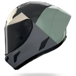 Casco Integrale Nolan X-804 RS Blocco 370 Carbonio Verde Grigio Antracite Avorio