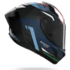 Casco Integrale Nolan X-804 RS Piega 366 Carbonio Blu Profondo Azzurro Rosso Lucido