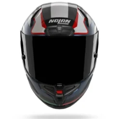 Casco Integrale Nolan X-804 RS Piega 366 Carbonio Blu Profondo Azzurro Rosso Lucido