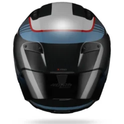 Casco Integrale Nolan X-804 RS Piega 366 Carbonio Blu Profondo Azzurro Rosso Lucido