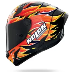 Casco Integrale Nolan X-804 RS Replica Iannone 368 Carbonio Rosso Arancione Giallo