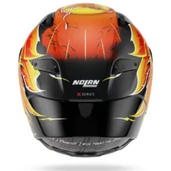 Casco Integrale Nolan X-804 RS Replica Iannone 368 Carbonio Rosso Arancione Giallo