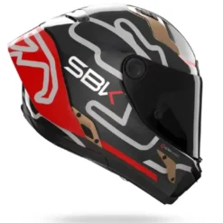 Casco Integrale Nolan X-804 RS SBK 360 Carbonio Rosso Oro