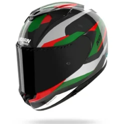 Casco Integrale Nolan X-904 Ultra Carbon Calibro Quin 355 Carbonio Argento Verde Rosso Lucido