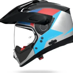 Casco Integrale On-Off Tourning Nolan N70-2 X 06 Turbine 350 Bianco Nero Blu Azzurro Rosso