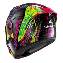 Casco Integrale Shark Aeron Fawn Carbon Viola Giallo