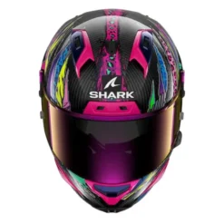 Casco Integrale Shark Aeron Fawn Carbon Viola Giallo