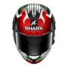 Casco Integrale Shark AERON-GP FIM RACING -1 Firstlap Carbon Rosso Verde