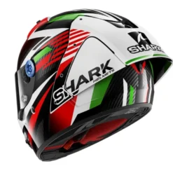 Casco Integrale Shark AERON-GP FIM RACING -1 Firstlap Carbon Rosso Verde