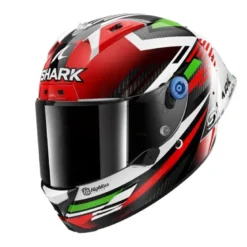 Casco Integrale Shark AERON-GP FIM RACING -1 Firstlap Carbon Rosso Verde