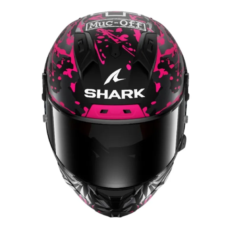 Casco Integrale Shark Aeron-Gp Fim Racing -2 Replica Redding Nero Viola Blu Opaco